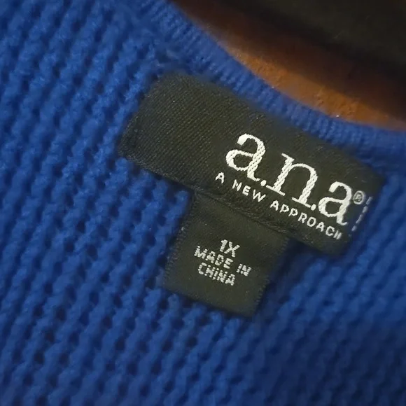 ANA Women's knit top  size 1x - Picture 2 of 4